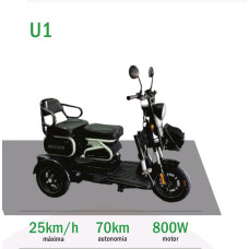 Moto Scooter triciclo Modelo U1 Motor 800w 