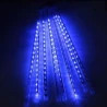 Cascata Natal Chuva Gelo 8 Tubos Bastao De Led 50cm